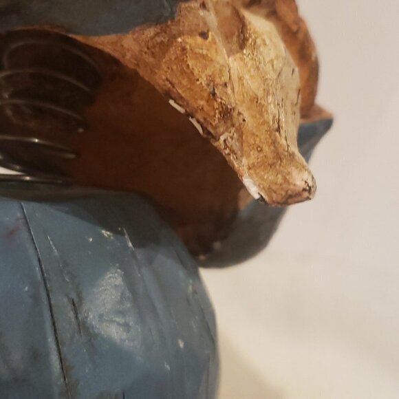 Bobblehead gnome vintage hands at mouth metal heavy 9"h - Picture 13 of 13